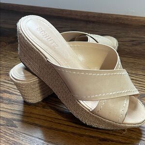 SCHUTZ Women's Tan Wedge Sandals